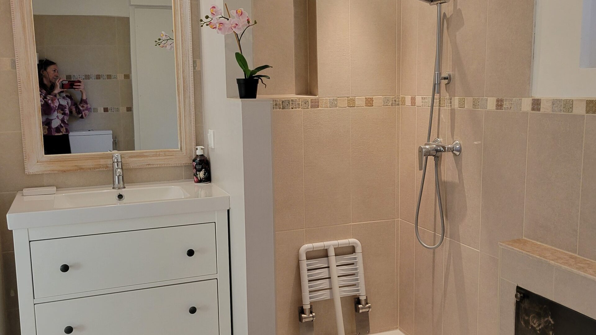 Gîte Villa Flora, Salle de bains (© Nathalie Le Royer)