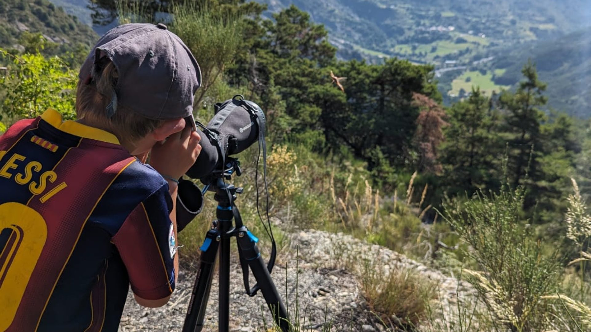 Refuge privé de Gaudichart_Prads-Haute-Bléone - Observation à la longue vue (© Timothée Trichet)