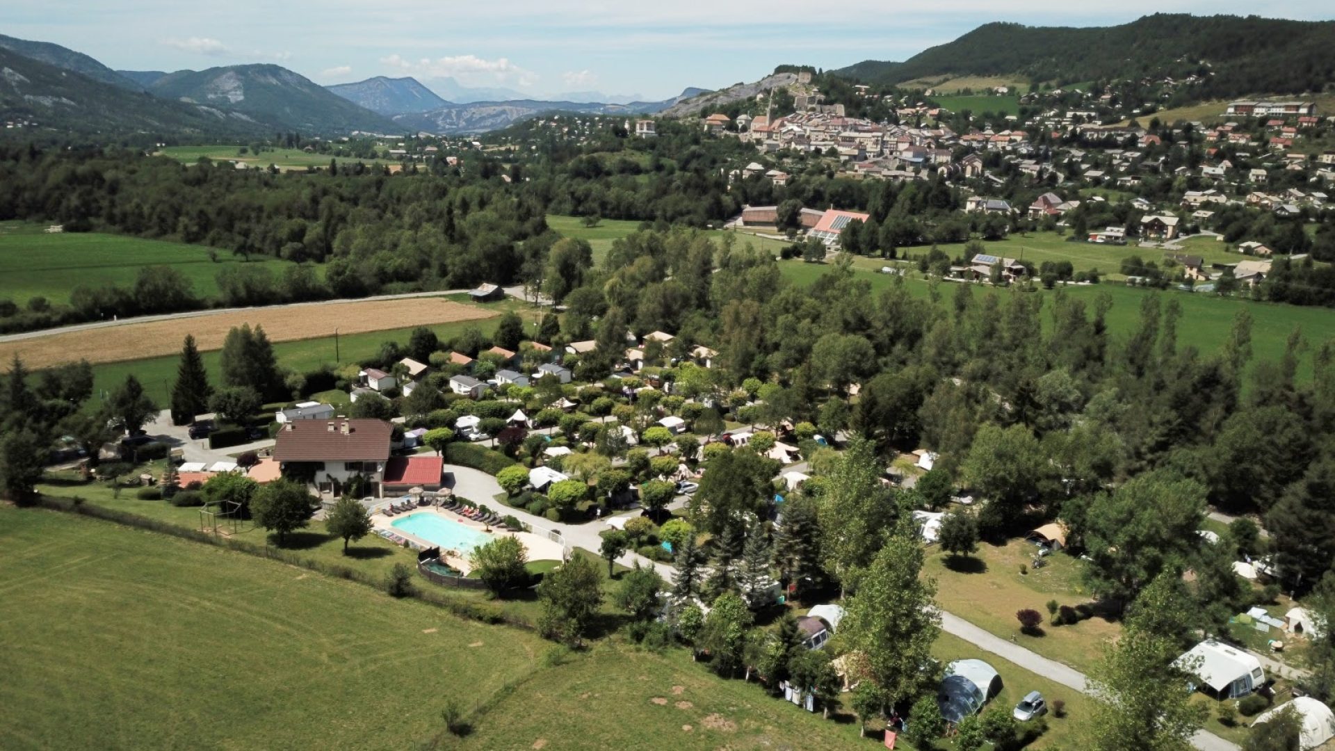 Camping les Prairies - vu du ciel (© Susy Podesta)